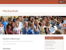 Tablet Screenshot of grundschule-meckinghoven.de